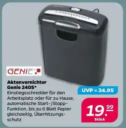NETTO Aktenvernichter Genie 240S Angebot
