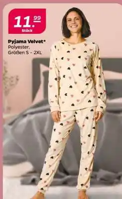 NETTO Pyjama Velvet Angebot