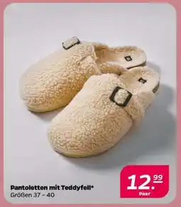 NETTO Pantoletten mit Teddyfell Angebot
