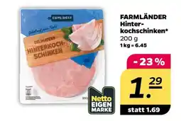 NETTO FARMLÄNDER Hinterkochschinken Angebot