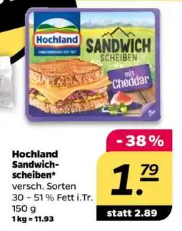 NETTO Hochland Sandwich Scheiben Angebot