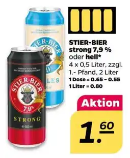 NETTO STIER-BIER strong 7,9 % oder hell Angebot