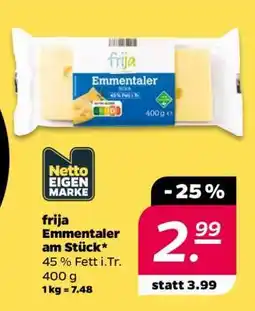 NETTO frija Emmentaler am Stück Angebot
