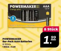 NETTO POWERMAKER 8er-Pack AAA Batterien Angebot