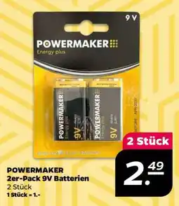 NETTO POWERMAKER 2er-Pack 9V Batterien Angebot