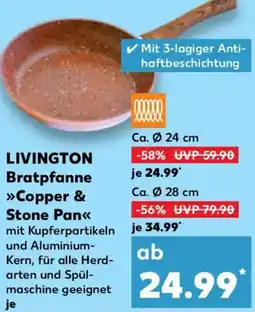 Kaufland LIVINGTON Bratpfanne Copper & Stone Pan Angebot