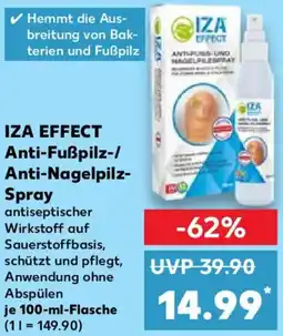 Kaufland IZA EFFECT Anti-Fußpilz-/ Anti-Nagelpilz Spray Angebot