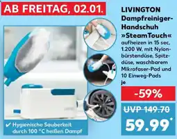 Kaufland LIVINGTON Dampfreiniger Handschuh SteamTouch Angebot