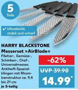 Kaufland HARRY BLACKSTONE Messerset AirBlade Angebot