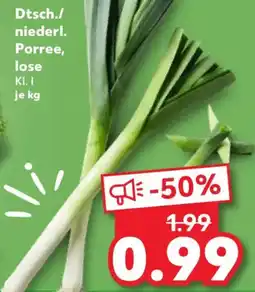 Kaufland Dtsch./ niederl. Porree, lose Angebot