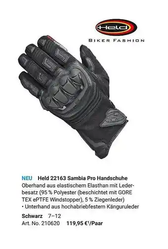 Louis Held 22163 Sambia Pro Handschuhe Angebot