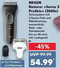 Kaufland BRAUN Rasierer Series 3 ProSkin (3000s) Angebot
