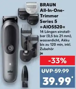 Kaufland BRAUN All-In-One Trimmer Series 5 AIO5520 Angebot