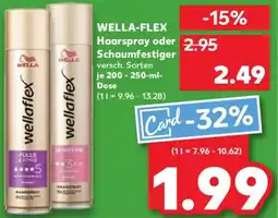 Kaufland WELLA-FLEX Haarspray oder Schaumfestiger Angebot