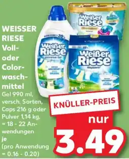 Kaufland WEISSER RIESE Voll oder Colorwaschmittel Angebot