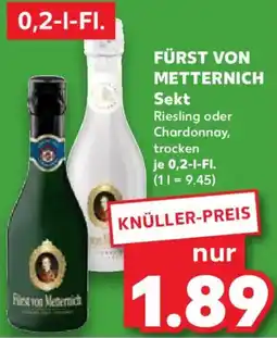 Kaufland FÜRST VON METTERNICH Sekt Angebot