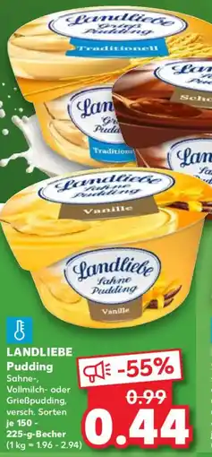 Kaufland LANDLIEBE Pudding Angebot