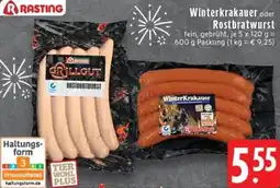 Edeka RASTING Winterkrakauer oder Rostbratwurst Angebot