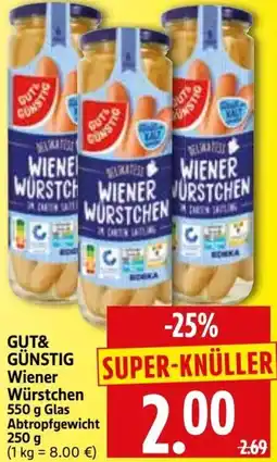 Edeka Herkules Gut & Günstig Wiener Würstchen Angebot