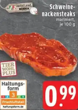 Edeka Schweinenackensteaks Angebot