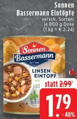 Edeka Sonnen Bassermann Eintöpfe Angebot