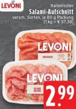 Edeka LEVONI Salami-Aufschnitt Angebot