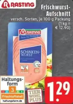 Edeka RASTING Frischwurst Aufschnitt Angebot