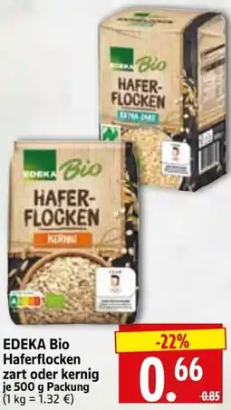 Edeka Herkules EDEKA Bio Haferflocken zart oder kernig Angebot