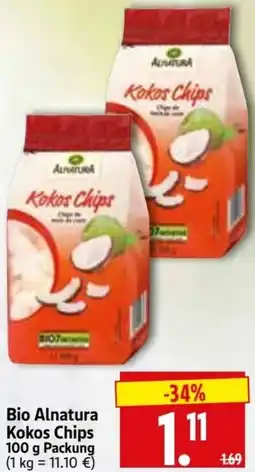 Edeka Herkules Bio Alnatura Kokos Chips Angebot