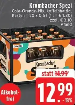 Edeka Krombacher Spezi Angebot