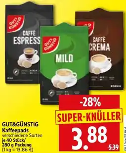 Edeka Herkules GUT&GÜNSTIG Kaffeepads Angebot