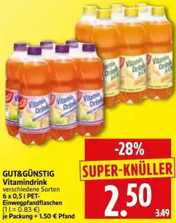 Edeka Herkules GUT&GÜNSTIG Vitamindrink Angebot