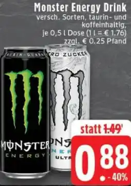 Edeka Monster Energy Drink Angebot