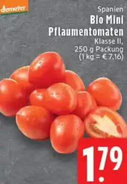 Edeka demeter Spanien Bio Mini Pflaumentomaten Angebot