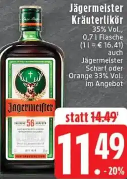 Edeka Jägermeister Kräuterlikör Angebot