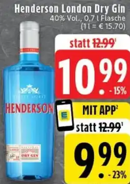 Edeka Henderson London Dry Gin Angebot