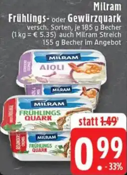 Edeka Milram Frühlings- oder Gewürzquark Angebot
