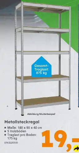 Globus Baumarkt Metallsteckregal Angebot