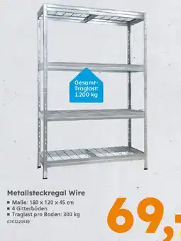 Globus Baumarkt Metallsteckregal Wire Angebot