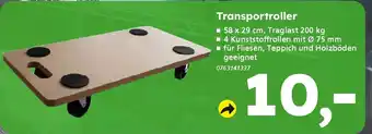 Globus Baumarkt Transportroller Angebot