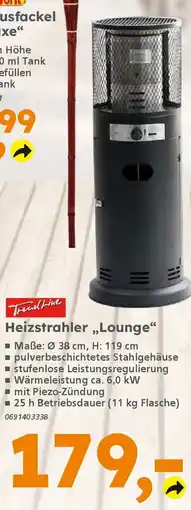 Globus Baumarkt TrendLine Heizstrahler ,,Lounge" Angebot