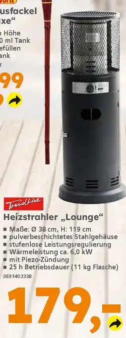 Globus Baumarkt TrendLine Heizstrahler ,,Lounge" Angebot