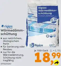 Globus Baumarkt rigips Wärmedämmschüttung Angebot
