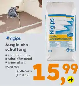 Globus Baumarkt rigips Ausgleichsschüttung Angebot