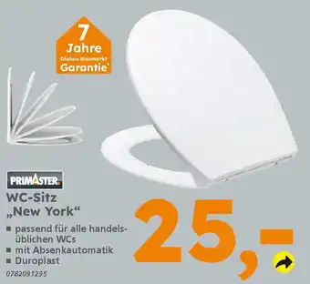 Globus Baumarkt PRIMASTER WC-Sitz ,,New York" Angebot