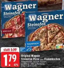 Edeka Original Wagner Steinofen Pizza oder Flammkuchen Angebot