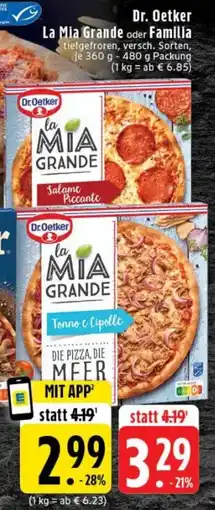 Edeka Dr. Oetker La Mia Grande oder Familia Angebot