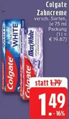 Edeka Colgate Zahncreme Angebot