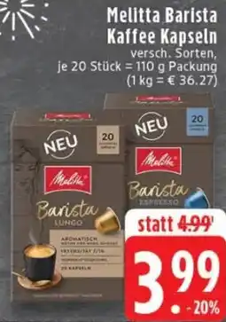 Edeka Melitta Barista Kaffee Kapseln Angebot