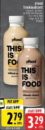 Edeka yfood Trinkmahlzeit Angebot